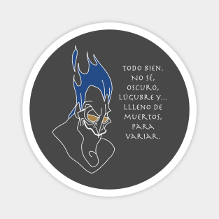 Hades (white outline) Magnet